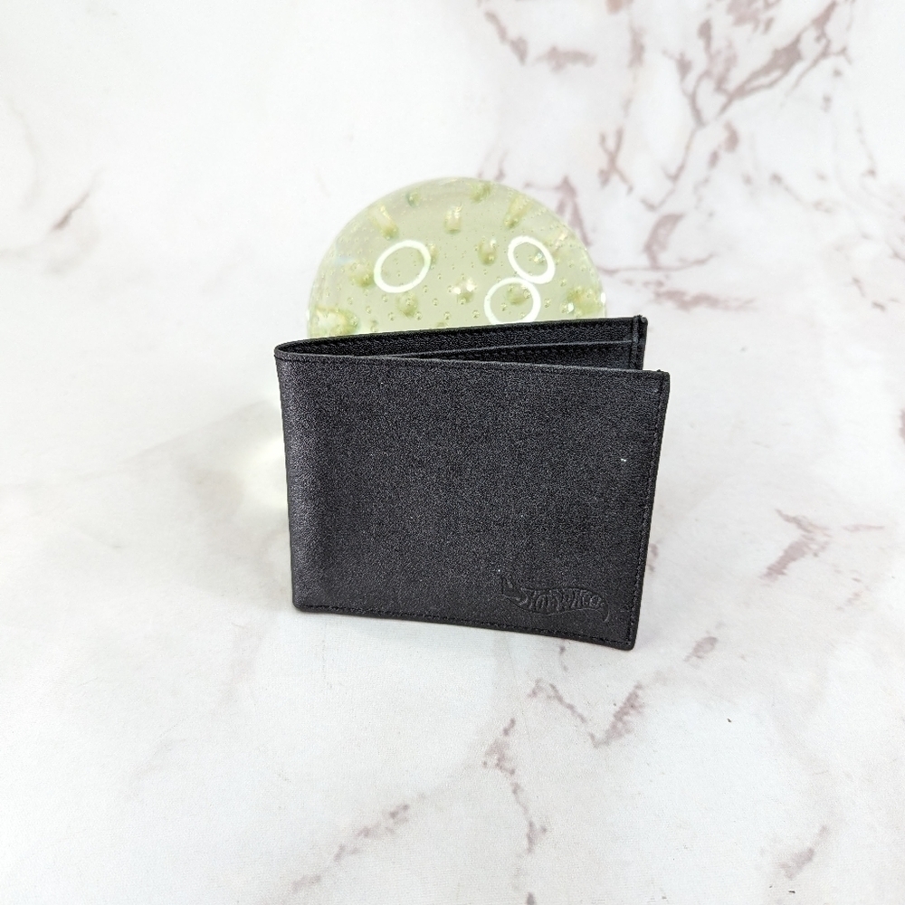Hot Wheels Wallet Black Bifold Mens Unisex Card Holder